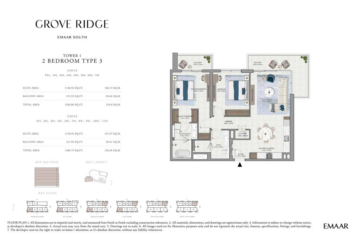 Podium Floor-11th Floor (Type 3-Unit-P03-1101)